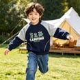thumbnail image 2 of Atogsazn Children Boys Crew Neck Sweatshirt Cartoon Pullover Long Sleeve Sweatshirts Fall Winter Tops Navy 3-4 Years Fashion, 2 of 6