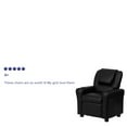 thumbnail image 5 of EMMA + OLIVER Kids Foam Recliner, Black, 5 of 13