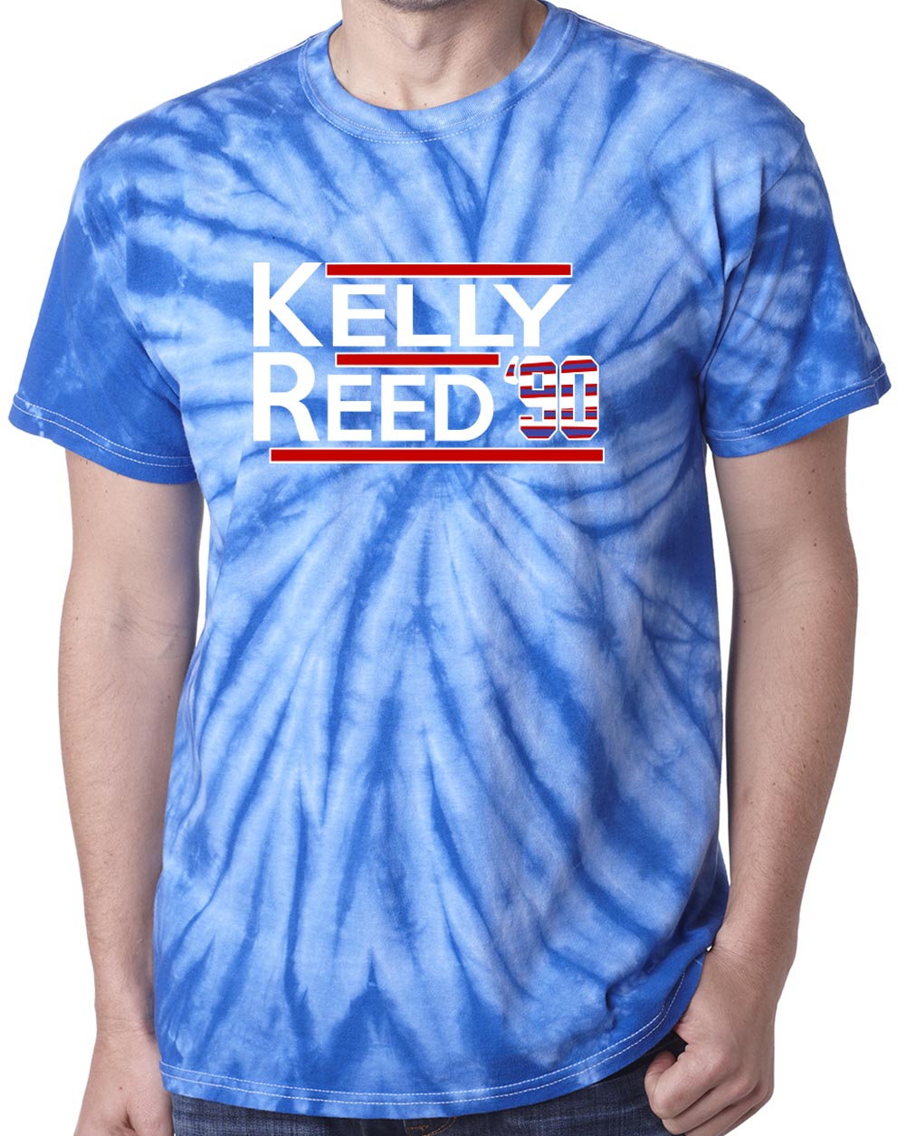 TIE-DYE BLUE Jim Kelly Andre Reed Bills 