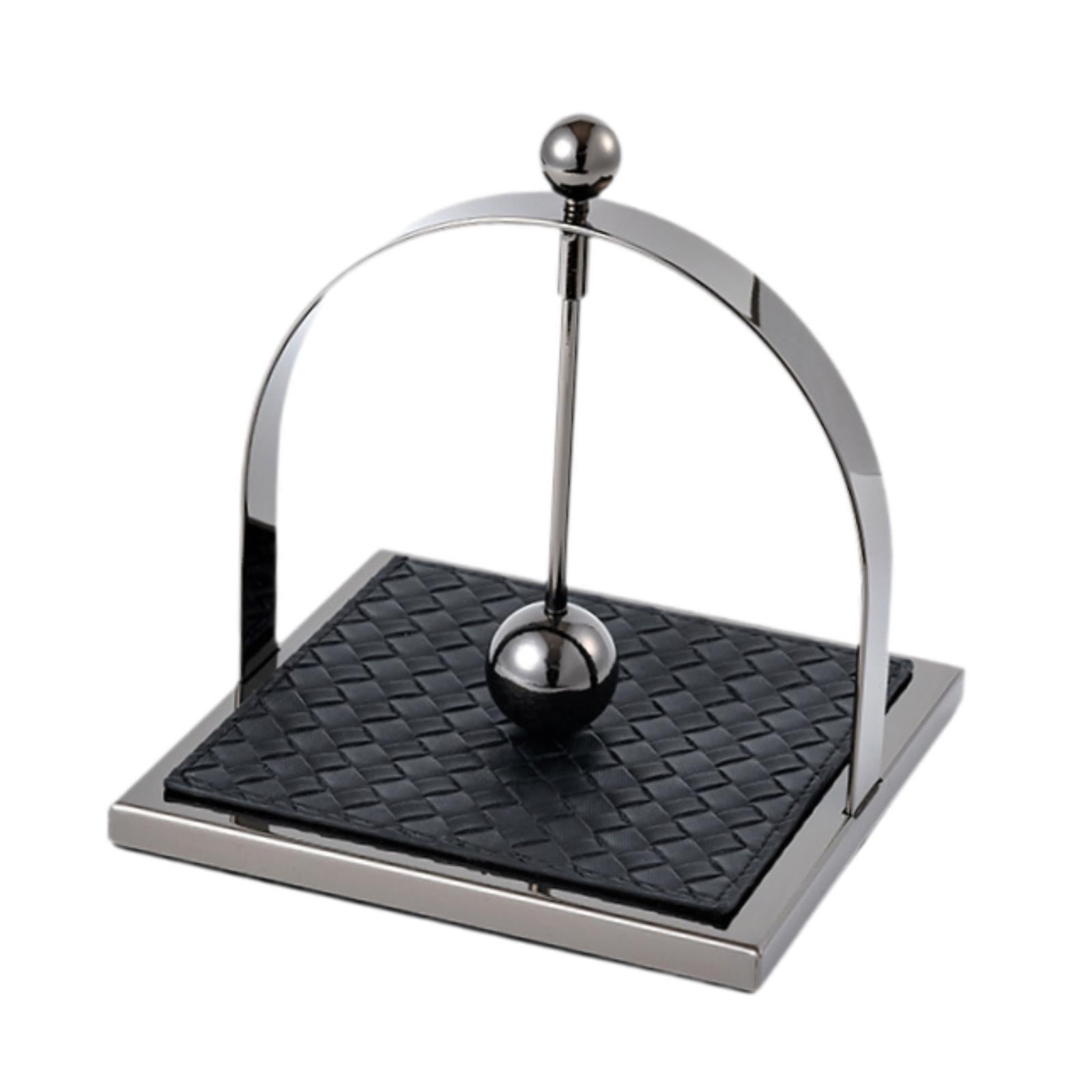 Fiocias Dining Paper Towel Holder Stainless Steel with Weighted Arm Tissue Dispenser for black