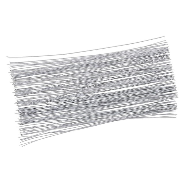 veasfak Stem Wire 200 Counts Floral Paper Wrapped Wire, 14-inch 24 gauge craft wire in white. Made of iron with a paper wrap for flexibility and durability, suitable for DIY floral arrangements, bouquet wrapping, and arts and crafts. Includes 200 pre-cut pieces.