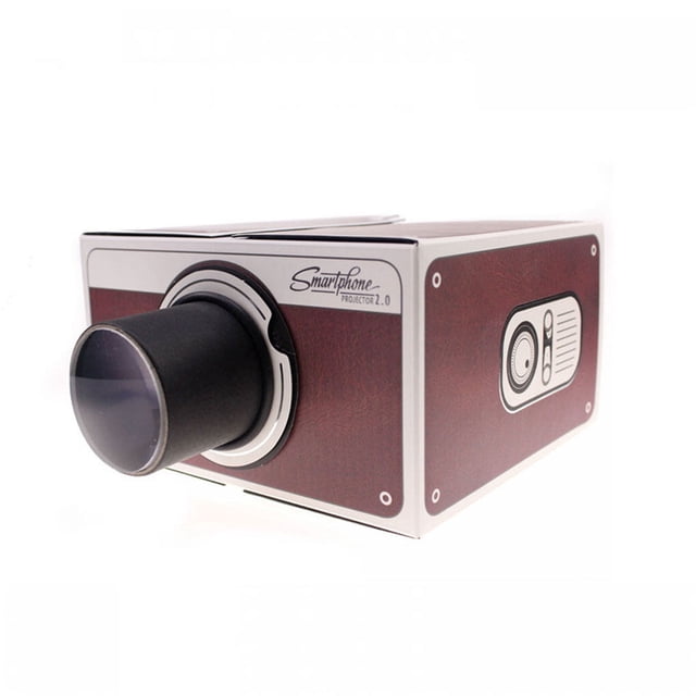 DIY Mini Cardboard Version 2.0 Mini projector Home projector Portable Mobile phone Household Smartphone Mobile Phone Projector For Home Theater