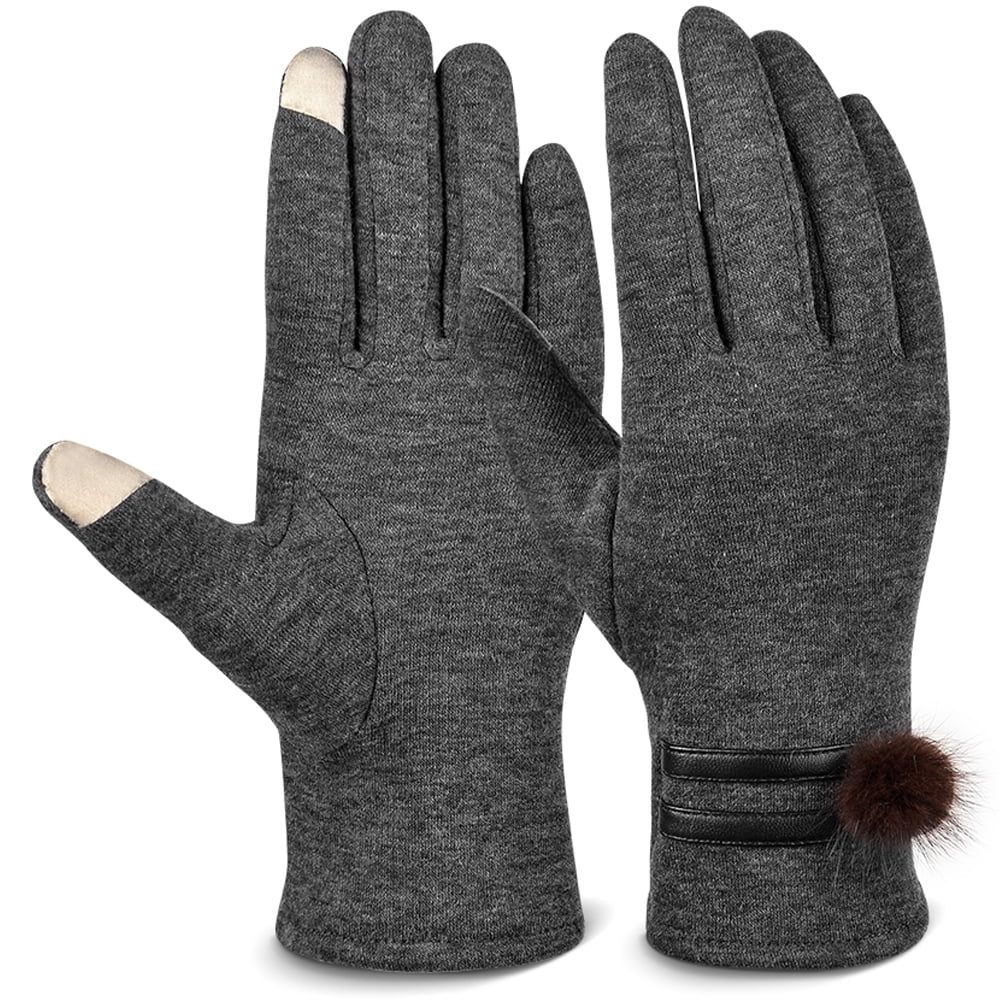 Vbiger Women Winter Warm Gloves Thick Warm Mittens Cold Weather Gloves