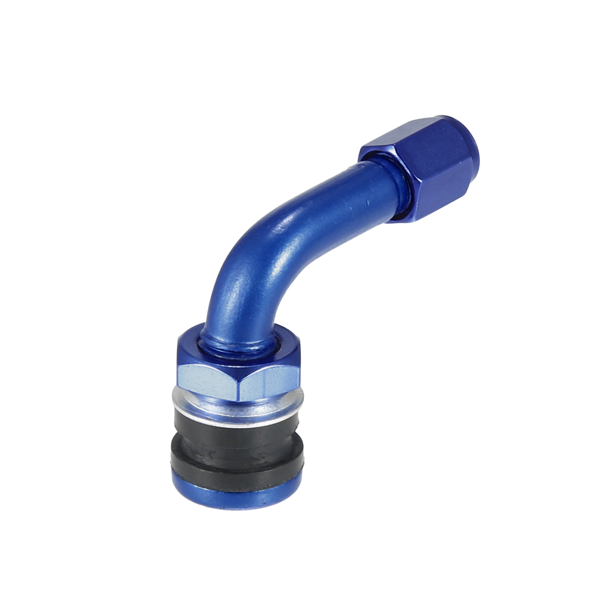 Unique Bargains 2 Pcs Valve Stem Extenders 90 Degree Valve Stem Extension for Car Blue