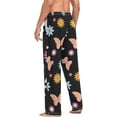 thumbnail image 6 of Floral Butterfly Pattern Ghost Pajama Pants, Men's Lounge Pants Light with Drawstring and Pockets, Christmas New Year Birthday Father's Day Gifts, X-Large, 6 of 7