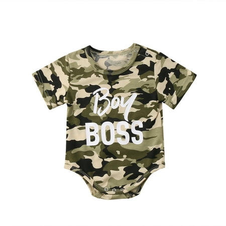 

Toddler Round Collar Romper Suit Baby Short Sleeve One Piece Bodysuit