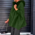 thumbnail image 6 of Women's Fashion Casual Button Long Sleeve Round Neck Plush Jacket for Daily Wear, Winter Outings, and Holiday Gatherings,Army Green,L, 6 of 7