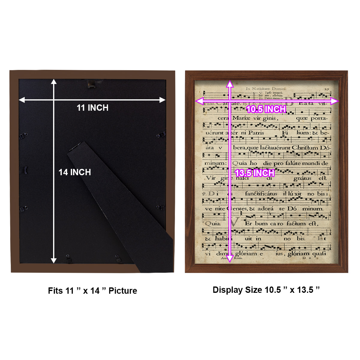 Vellum Songbook IV -Framed Print w/glass-Chestnut