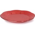 thumbnail image 2 of Elama Ensemble de Vaisselle en Grès Rond Gaufré à Bord Festonné 16 Pcs Rouge avec Accents Bruns, 2 of 12