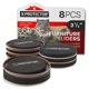 thumbnail image 1 of Deslizadores para muebles X-Protector - 8 piezas de 3 1/2" - 4 deslizadores para muebles para pisos de madera dura y 4 deslizadores para muebles para alfombras - ¡Almohadillas móviles para todo tipo d, 1 of 6