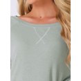 thumbnail image 4 of DARING DIVA Women's Travel Outfit Knit Long Sleeve Loungewear Set 2XL Grey, 4 of 6