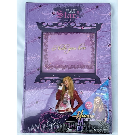 Disney Hannah Montana Album- Be Your Own Star Photo Album  ( Holds 150 Photos ) 6in x 4in