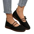thumbnail image 3 of Viluyesy Flats for Womens, Soft Sole Retro Floral Wide Width Casual Slip-On Comfort Shoes Black, 3 of 5