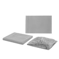 thumbnail image 1 of Twin Size, 3-Piece, Deep Pocket, High-Quality Bed Sheets & Bedspread Luxurious Soft Grey Bedding Set, 1 of 7