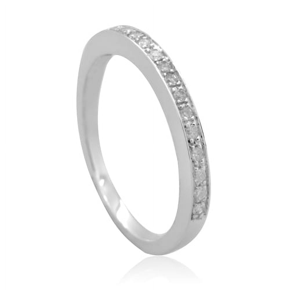 10K White Gold 0.15 CTTW Diamond Fashion Ring