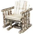 thumbnail image 3 of Montana Woodworks 19" Handcrafted Transitional Wood Glider in Natural, 3 of 5
