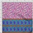 thumbnail image 1 of oneOone Silk Tabby Fabric Geometric|Leaves & Floral Panel Print Fabric By The Yard 42 Inch Wide, 1 of 3