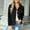 Black, variant on Jackets Women Spring And Autumn Coats Warm Solid Long Sleeve Outerwear