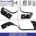 thumbnail image 5 of Whole Parts Refrigerator Hinge Assembly Lower Left Part# G3298649 - Replacement & Compatible with Some Viking Refrigerators, 5 of 6