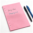 thumbnail image 4 of A5 Refill Paper 5.6x8.3'', Planner Inserts for A5 Binder Budget Planner Journals Notebook, 6 Ring Loose Leaf Lined Paper with Binder Dividers, 240 Pages Pink, 4 of 7