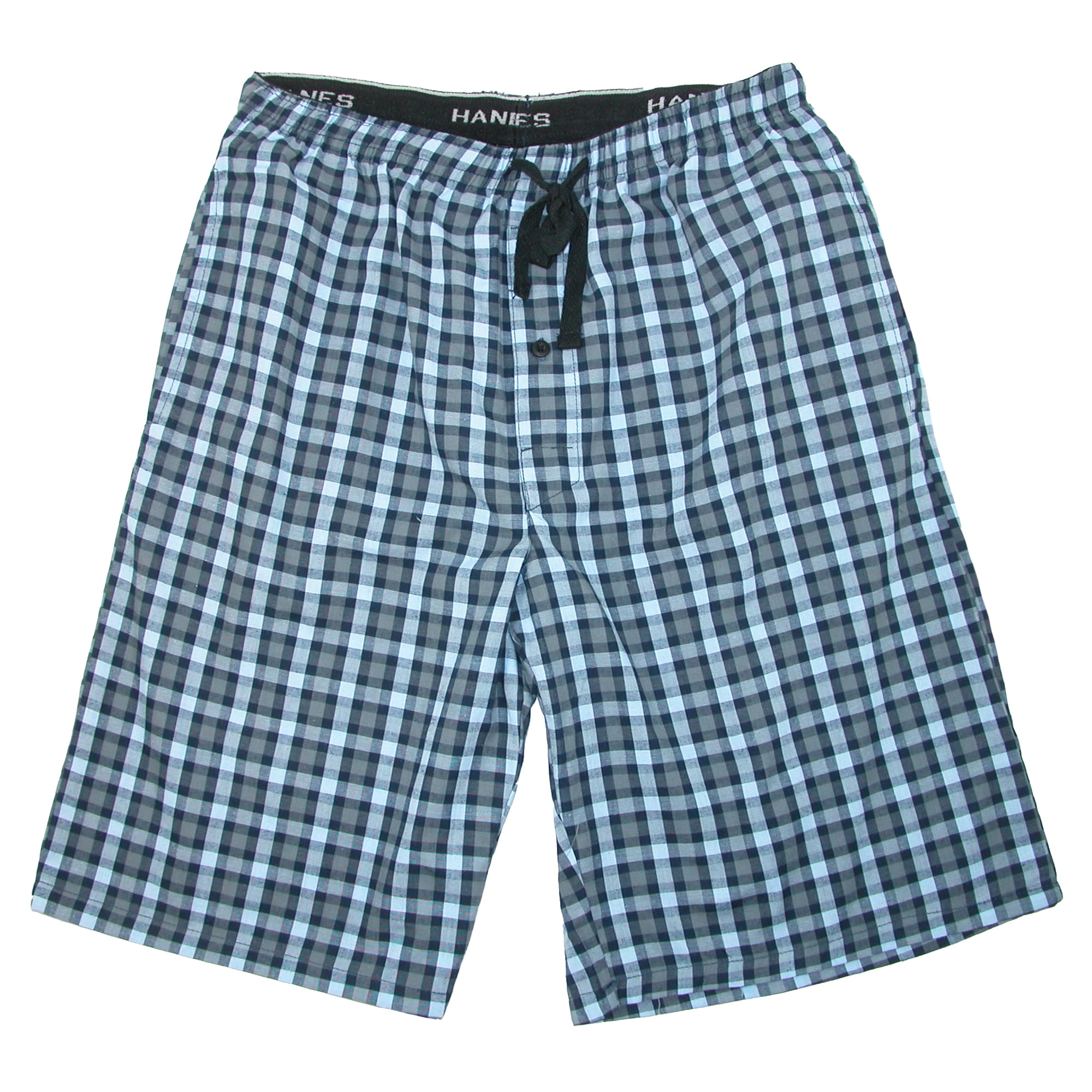 Hanes Men's Big and Tall Madras Sleep Pajama Shorts