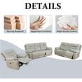thumbnail image 5 of Genuine Leather Recliner Sofa Set, Power Reclining Sofa Set with USB Charging, Leather Living Room Furniture Set with Cup Holder&Storage (Sofa+LOVESEAT), 5 of 5
