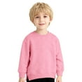 thumbnail image 2 of JIAYUE Sweatshirts For Boys Girls Solid Color Side Slit Long Sleeve Round Neck Pullover For Kids Daily Fashion, 2 of 7