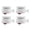 White Red, variant on 4PCs with Brake Adhesive Universal Wheel Casters Stainless Steel Beads 360 ° Rotation Type Furniture Casters Roller