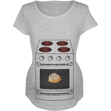 

Old Glory Halloween Costume Pregnant Bun in The Oven Maternity Soft T Shirt