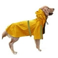 thumbnail image 1 of Methold Reflectante mascota perro cachorro gato con capucha impermeable impermeable chaqueta con capucha Ropa para mascotas amarillo SG, 1 of 4