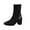 Black, variant on Knit Ankle Boots for Women Chunky Block Heel Chelsea Boot Stretchy Breathable Knit Sock Booties for Fall Slip On Comfortable Winter Bootie Trendy