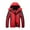 Red, variant on Womens Coats Outerwear Winter Women's Outdoor Sprint Coat with Plush and Thickened Windproof Cycling Warm Cotton Coat Hooded Coat
