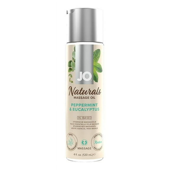 Jo Naturals Peppermint & Eucalyptus Massage 4 Oz.