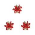 thumbnail image 1 of Cateissary Flor de Navidad Decoración artificial Cabezas de flores Adornos de árbol de Navidad Type4 NO4, 1 of 6