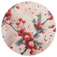 thumbnail image 3 of Ryvnso Berry Hand Drawn Round Plate Mats Dining Table Placemat Set of 4 for Holiday Decoration, 3 of 7