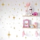 thumbnail image 4 of Pegatinas de pared de estrellas, pegatinas de pared para habitación de niñas (116 unidades), pegatinas de pared brillantes, pegatinas de estrellas adhesivas y despegables, 6 tamaños, 4 of 8