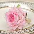 thumbnail image 4 of Apmemiss Clearance 4 Pcs Artificial Rose Flower Napkin Rings, Red Silk Rose Flower Napkin Buckles Rings Faux Rose Flower Napkin Fake Floral Napkin Ring Holder for Home Kitchen Weddings Table Decor, 4 of 5