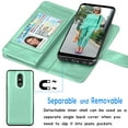 thumbnail image 3 of Tekcoo LG Stylo 5 / Stylo 6 / Stylo 5X / Stylo 5V / Stylo 5+ Wallet PU Leather Case, ID Cash Credit Card Slots Holder Purse Carrying Folio Flip Cover [Detachable Magnetic Hard Case] Kickstand, 3 of 6