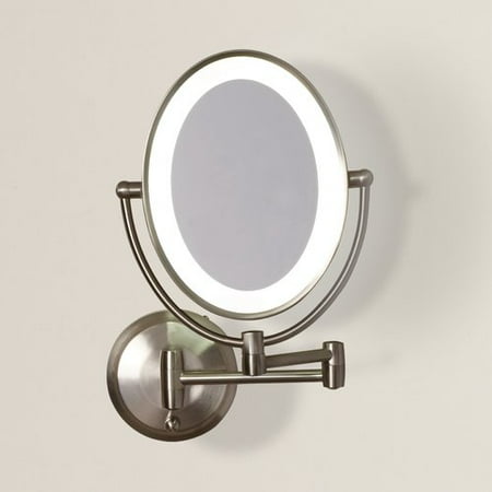 Wrought Studio Howell Cordless Dual Led Lighted Oval Wall Mount Wrought Studio Howell Cordless Dual Led Lighted Oval Wall Mount Mirror With 1x And 10x Magnification