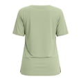 thumbnail image 5 of biudgviw Soft Workout Tops for Women V Neck Short Sleeve Athletic Shirts Side Split Casual Loose Fit Gym Running Tee for Summer, 5 of 5