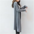 thumbnail image 7 of aidice Long Cardigans for Women Casual Long Sleeve Fitting Tops Fall Comfy Trendy Open Front Cardigans, 7 of 7