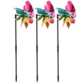 thumbnail image 2 of Shisuyan 3Pcs Lawn Pinwheel Decor Assorted Color Plastic Garden Decoration, 2 of 9