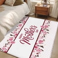 thumbnail image 4 of Pink Mother's Day Area Rugs 3'x5', Small Throw Rugs for Living Room Bedroom, Watercolor Flowers Modern Polka Dot Striped Indoor Outdoor Rug Non-Slip Low Pile Carpet Runner Reversible Floor Mats, 4 of 8