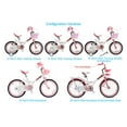 thumbnail image 4 of Royalbaby Jenny 20 Inch Kids Bike Girls Teens Bicycle With Basket Kickstand Childrens Cycle Age 6-9 White Pink, 4 of 5