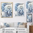 thumbnail image 4 of Designart "Aquamarine And Dark Gray Sapphire Mums I" Mums Wall Decor, 4 of 7