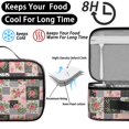 thumbnail image 4 of Pioneer Flower Floral Print Pattern Insulated Lunch Bag Teen, Toddler Lunch Bag,Bento School Lunch Bag for Teen for Work,Picnic or Travel, 4 of 5