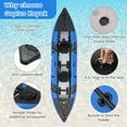 thumbnail image 6 of Spaco Inflatable 2-person Kayak Set with Aluminium Oars and Repair Kit-Blue, Inflatable Vinyl Kayak for Lakes and Rivers, 6 of 8