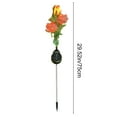 thumbnail image 3 of Lwlmwt Solar Garden Light 30-inch Ground Spike Rose Light Waterproof Outdoor Decorative Light Ideal for Courtyards, Pathways, and Garden Decor, 3 of 6