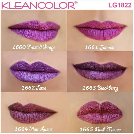 6 PCs set Kleancolor Madly Matte Metallic Liquid LipGloss Lipstick