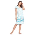 thumbnail image 3 of Casual Nights Women's Smocked Lace Short Sleeve Nightgown, 3 of 5